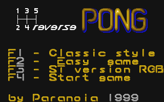 Reverse Pong atari screenshot