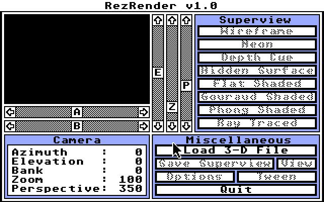 RezRender atari screenshot