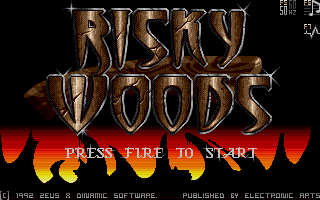Risky Woods atari screenshot