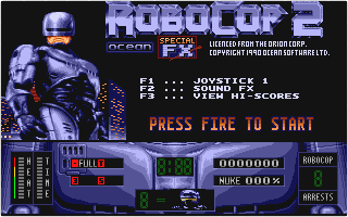 Robocop II atari screenshot