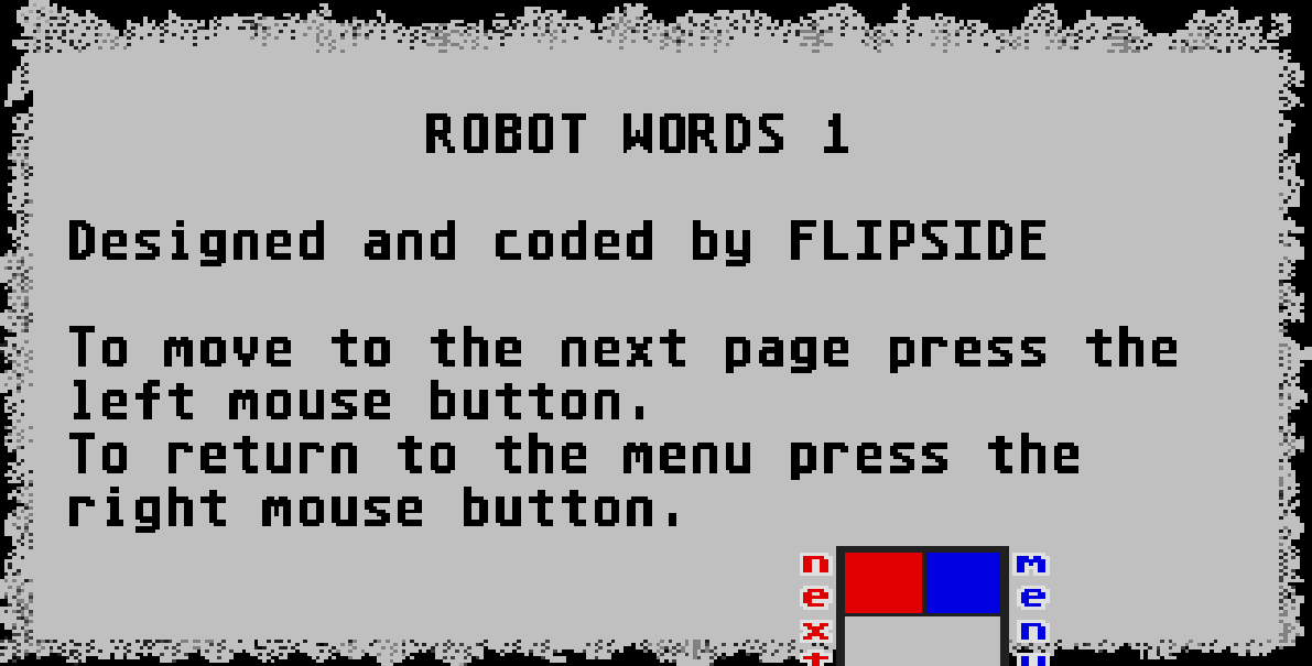 Robot Words atari screenshot