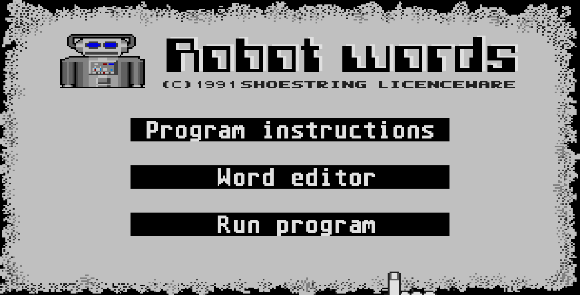 Robot Words atari screenshot