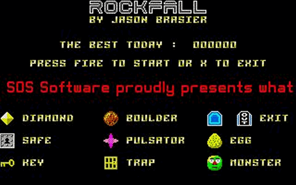 Rockfall - Special Edition atari screenshot