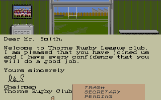 Rugby League Coach atari screenshot