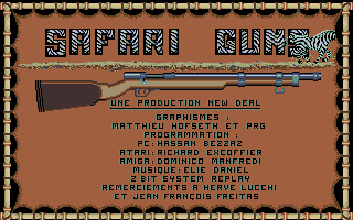 Safari Guns atari screenshot