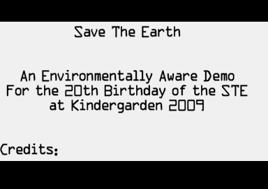 Save the Earth atari screenshot