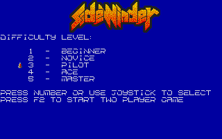 Sidewinder atari screenshot