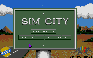 Sim City atari screenshot