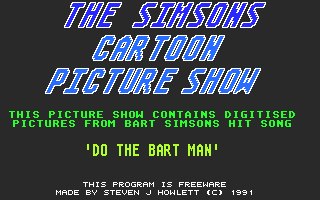 Simpsons Cartoon Picture Show