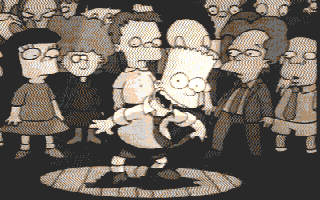 Simpsons Cartoon Picture Show atari screenshot