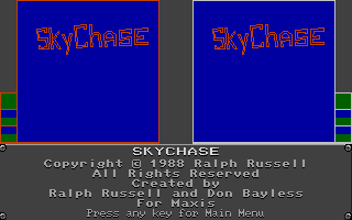 SkyChase atari screenshot