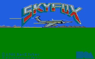Skyfox atari screenshot