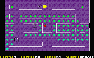 Snacman atari screenshot