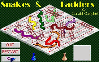 Snakes & Ladders atari screenshot