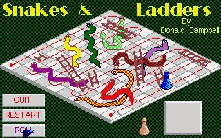 Snakes & Ladders atari screenshot