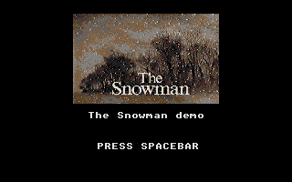 Snowman Demo (The) atari screenshot