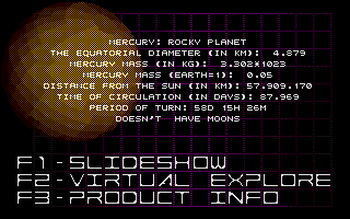 Solar System atari screenshot