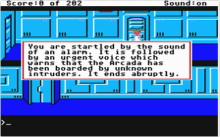 Space Quest - The Sarien Encounter atari screenshot