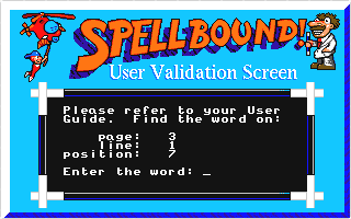 Spellbound! atari screenshot