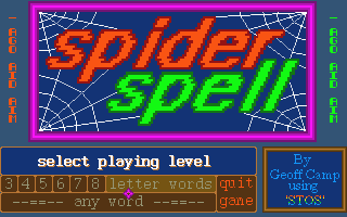 Spider Spell atari screenshot
