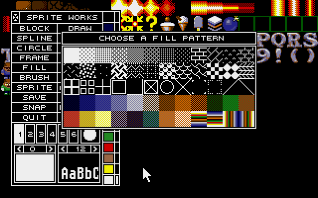 Sprite Works atari screenshot