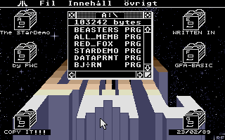 Star Demo (The) atari screenshot