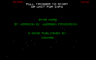 Star Wars atari screenshot
