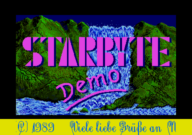 Starbyte Demo atari screenshot