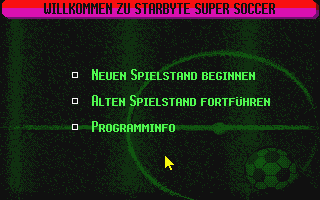 Starbyte Super Soccer atari screenshot
