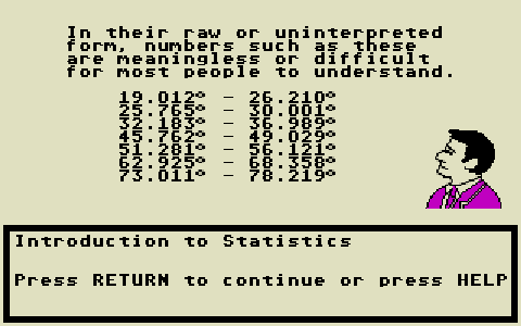 Statistics Volume 1 atari screenshot