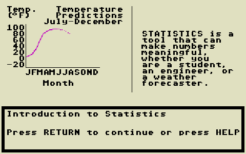 Statistics Volume 1 atari screenshot