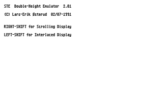 STe Double Height Emulator atari screenshot