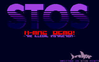 STOS X-Maz Demo atari screenshot