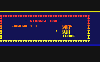 Strange War atari screenshot