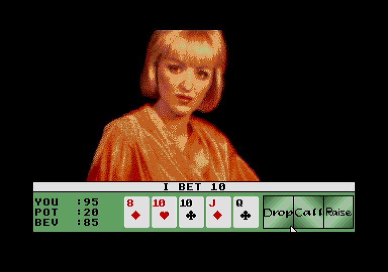 Strip Poker II Plus / Data Disc 1 atari screenshot