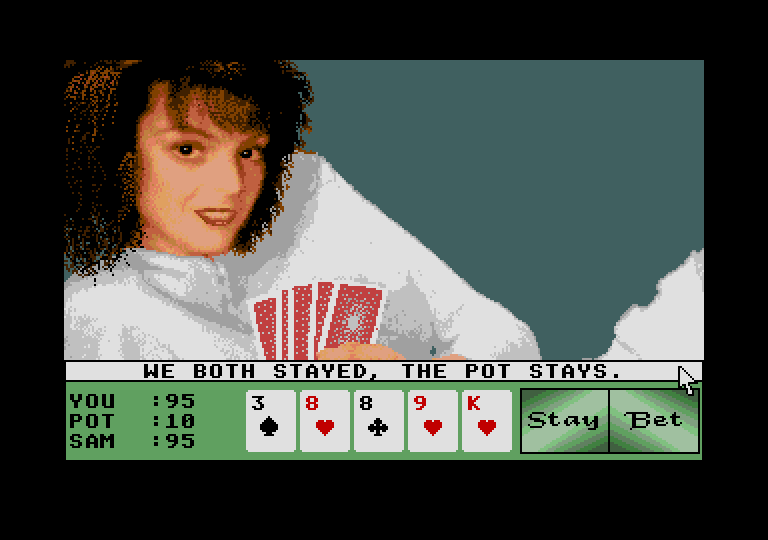 Strip Poker II Plus / Data Disc 1 atari screenshot