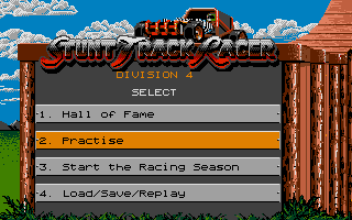 Stunt Track Racer atari screenshot