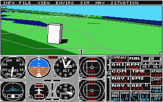 Sublogic Scenery Disk 7 atari screenshot