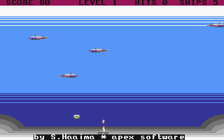 Submarine Destroyer atari screenshot