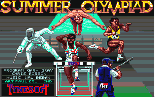 Summer Olympiad atari screenshot