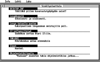 Suomenkieliset Tietosanomat 1988 / 3 atari screenshot