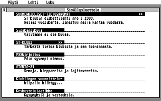 Suomenkieliset Tietosanomat 1989 / 3 atari screenshot