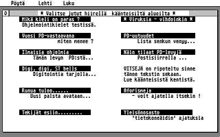 Suomenkieliset Tietosanomat 1989 / 4 atari screenshot
