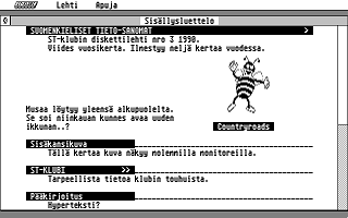 Suomenkieliset Tietosanomat 1990 / 3 atari screenshot