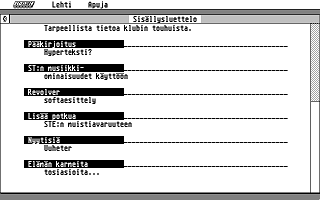 Suomenkieliset Tietosanomat 1990 / 3 atari screenshot