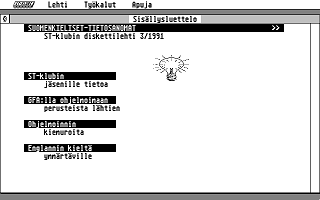 Suomenkieliset Tietosanomat 1991 / 3 atari screenshot