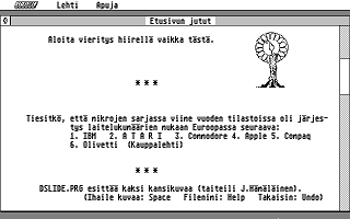 Suomenkieliset Tietosanomat 1991 / 4 atari screenshot
