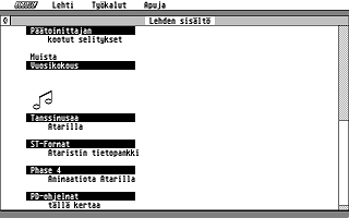 Suomenkieliset Tietosanomat 1993 / 1 atari screenshot