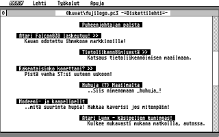 Suomenkieliset Tietosanomat 1993 / 2 atari screenshot