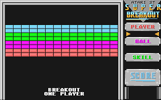 Super Breakout atari screenshot